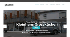 Desktop Screenshot of kleinhans-grosskuechen.de