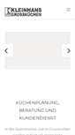 Mobile Screenshot of kleinhans-grosskuechen.de